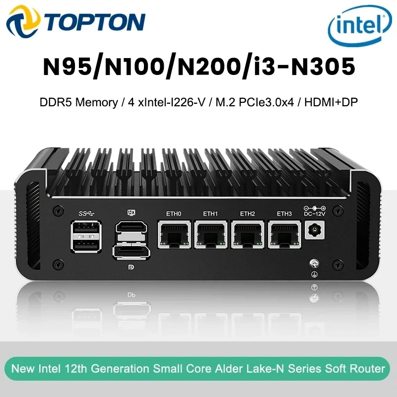 12th Gen Firewall Mini PC Alde - Ddr5 4800Mhz ulasan dan harga
