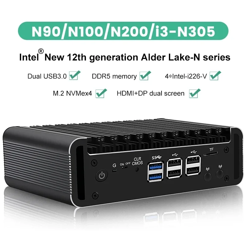 12th Gen Firewall Mini PC Alde - Ddr5 4800Mhz ulasan dan harga