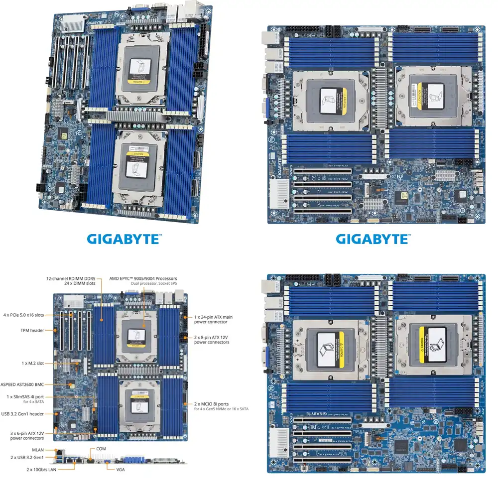 MZ73-LM2 for EPYC 9005 9004 Se - Ddr5 Memory ulasan dan harga