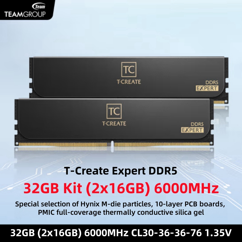 TEAMGROUP T-Create Expert CL30 - Ddr5 6000Mhz ulasan dan harga