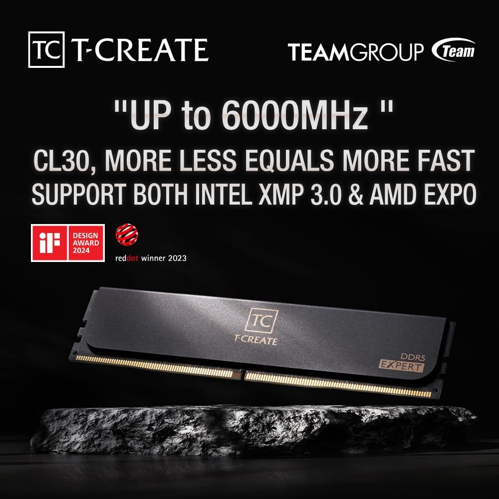 TEAMGROUP T-Create Expert CL30 - Ddr5 6000Mhz ulasan dan harga