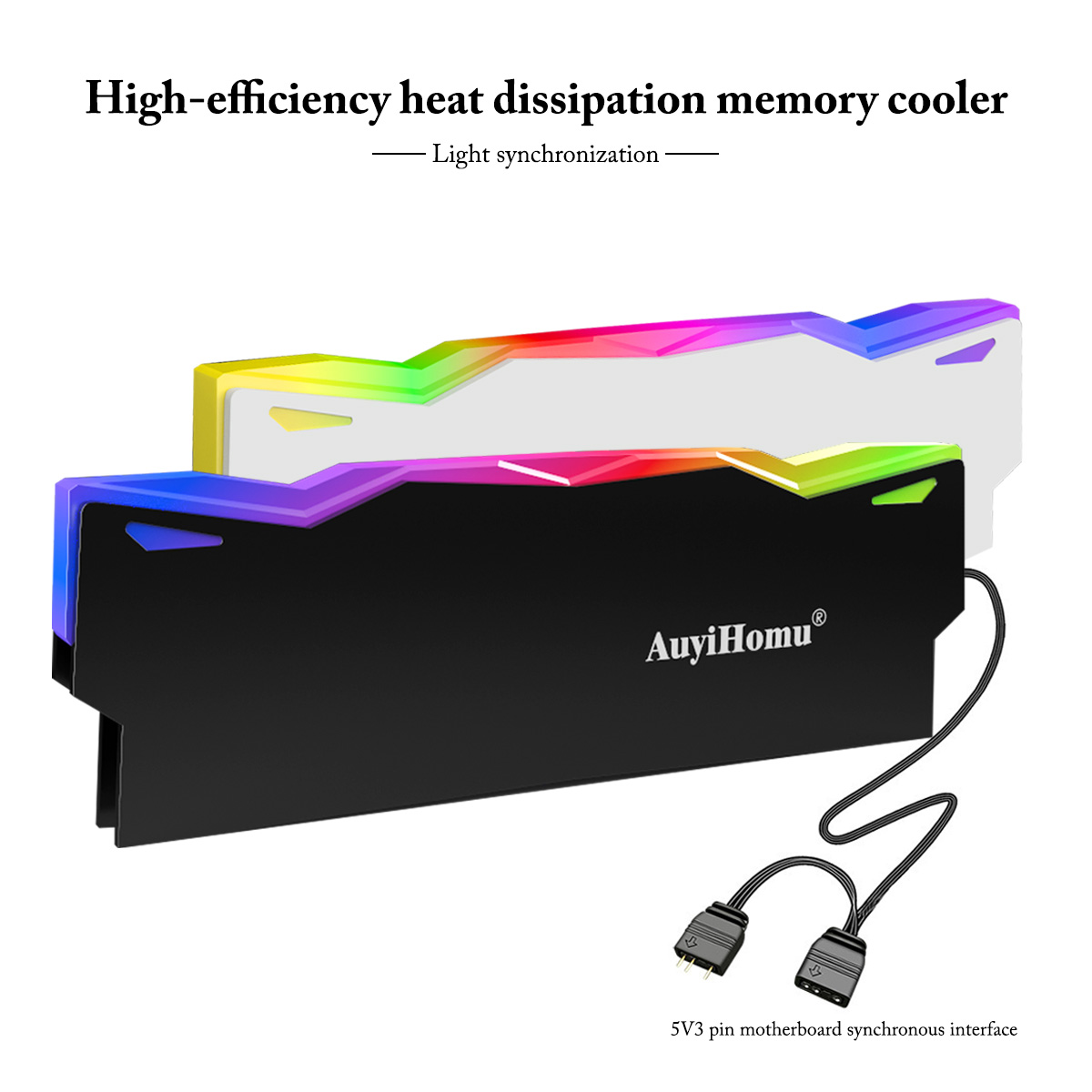 AuyiHomu RGB Heatsink, 5V 3Pin - Ddr5 Rgb Ram ulasan dan harga