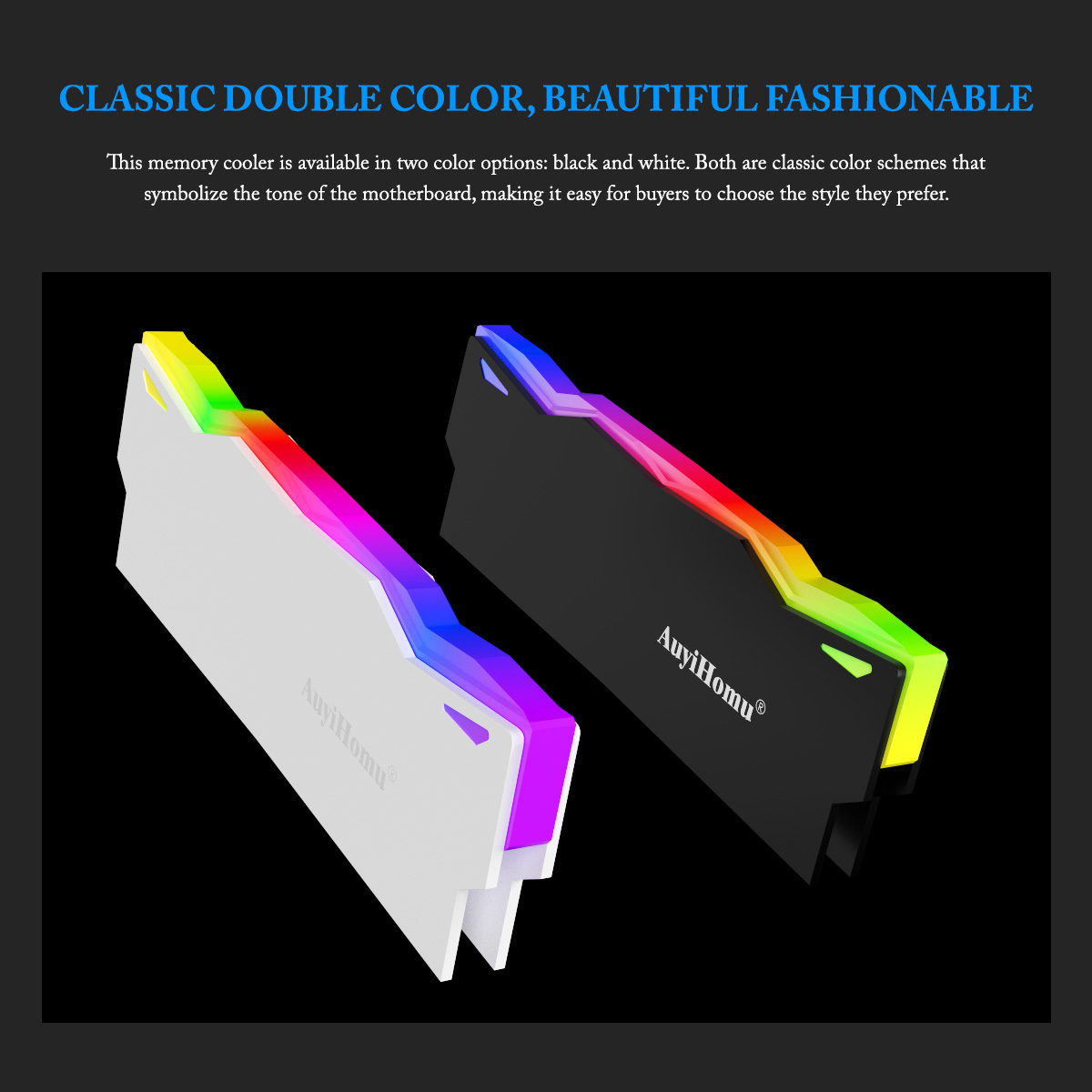 AuyiHomu RGB Heatsink, 5V 3Pin - Ddr5 Rgb Ram ulasan dan harga